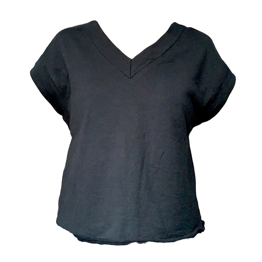 Maeve by Anthropologie Boxy V Neck Sweater Top